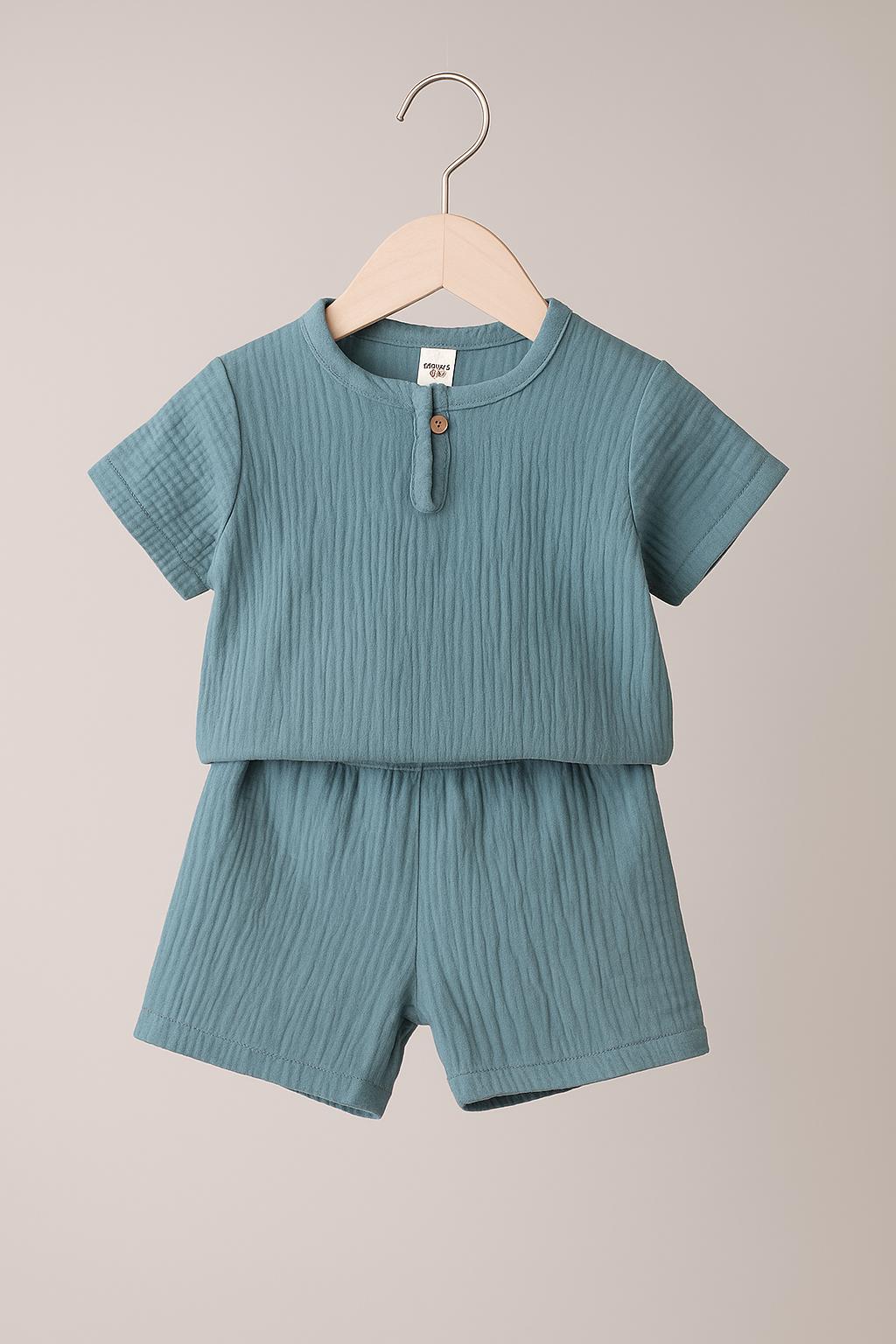 Sommer-Set für Babys & Kleinkinder – Zweiteilig aus Musselin