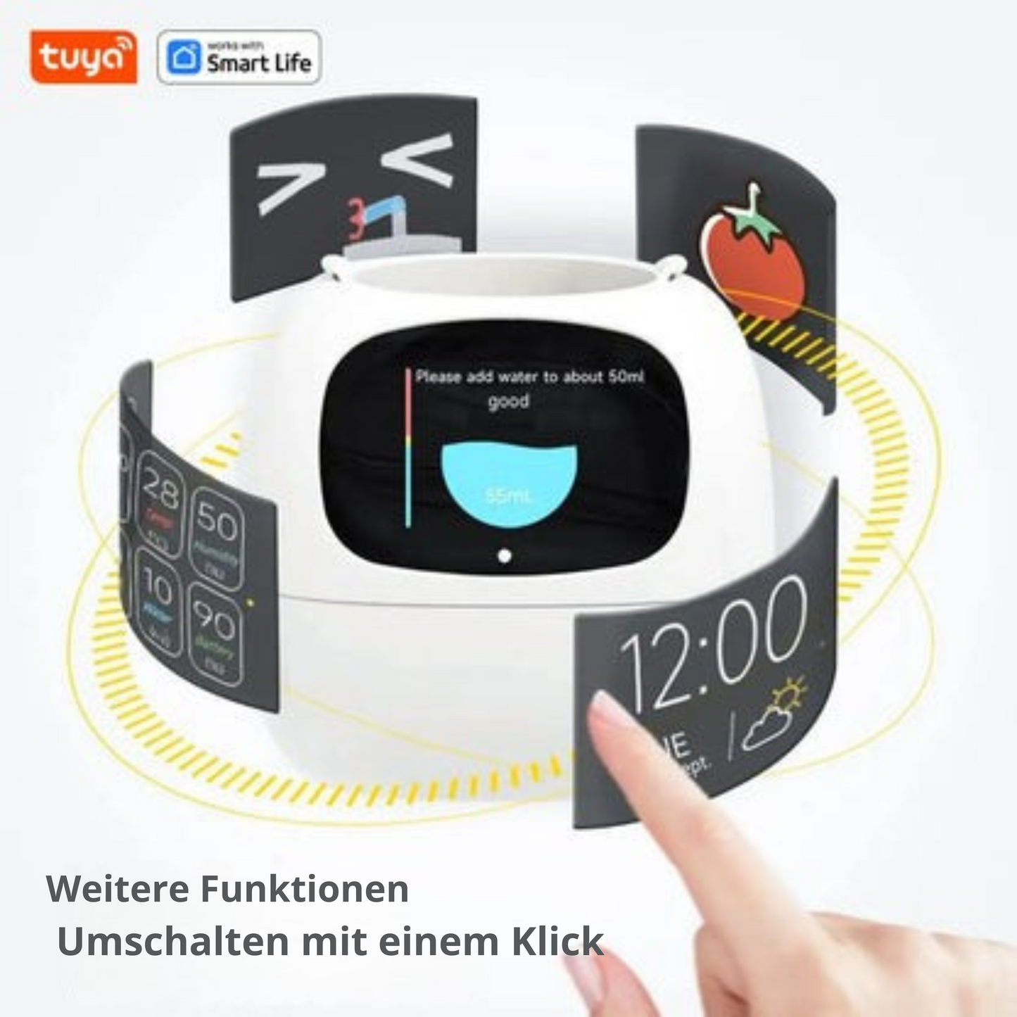 Smarter Blumentopf mit KI – 49+ Emotionen & 7 Sensoren