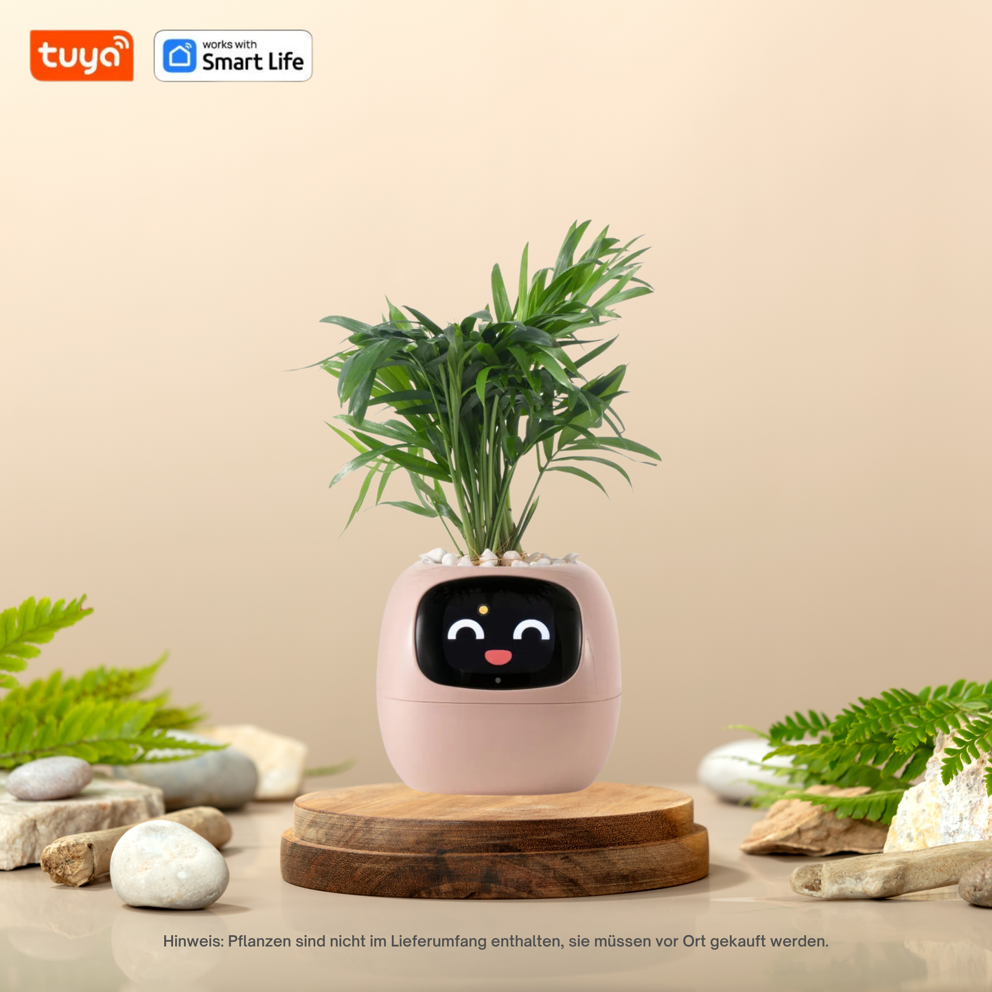 Smarter Blumentopf mit KI – 49+ Emotionen & 7 Sensoren