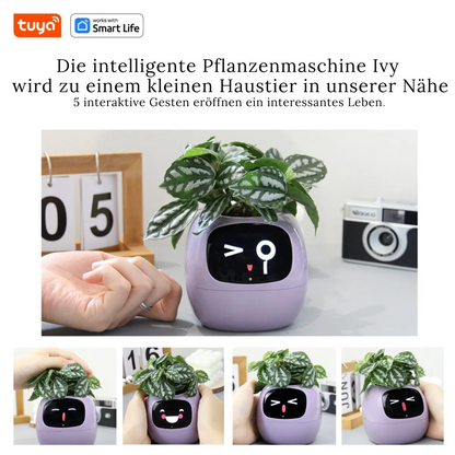Smarter Blumentopf mit KI – 49+ Emotionen & 7 Sensoren
